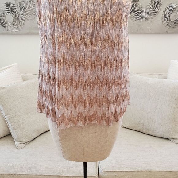 NEW! INC Tie-Neck Shine Halter Top size Medium - Picture 6 of 13